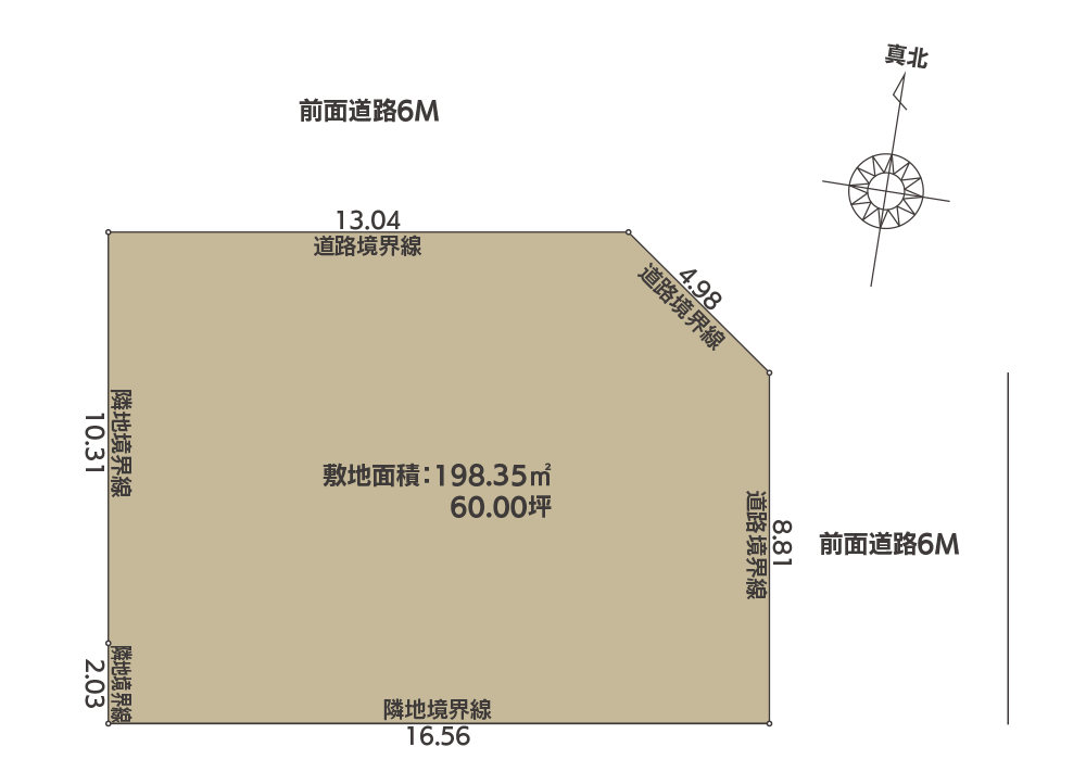 土地　秋田市保戸野原の町